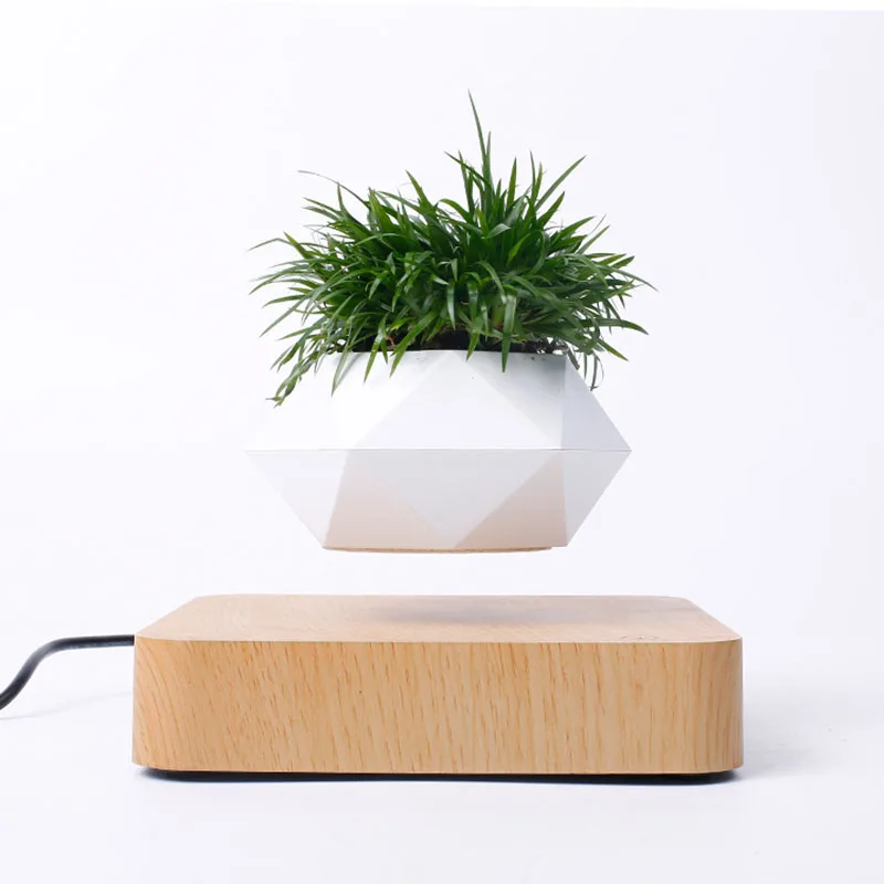

Levitating Bonsai Pot Flower Pot Creative Geometry Planter Magnetic Levitation Flowerpot Succulent Pot Potted Plant Home Decor