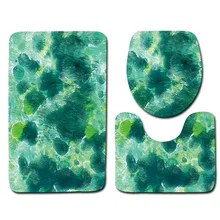 Honlaker роспись Абстрактная живопись коврик для ванной туалета украшения Туалет коврики для ванной на нескользящей подошве Ванная комната ковер 3 шт./компл