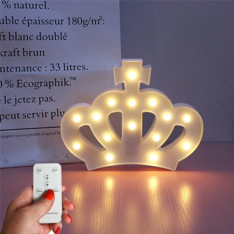 

DELICORE Lovely Night Light For Room Decoration Crown Light For With Remote Control, remote control without electronic S151-8