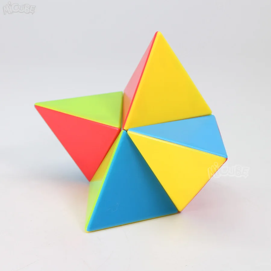 Fanxin Пирамида 2x2 Stickerless FANXINpyraminx Qiyi 2x2x2 Magic куб головоломка на скорость Развивающие игрушки для детей Cubo Magico