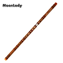 E/F/G Key Separable Bamboo Flute with Red Line Musical Instruments Chinese Traditional Handmade Woodwind Instrument