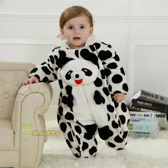 Winter Boy Romper Panda Model Baby Snow Suits 5 32 Months Christmas