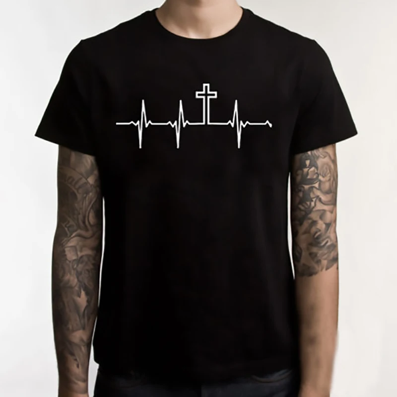 Jesus T Shirt Fashion T Shirt Men Tops Cotton JESUS Tshirt Religious ...