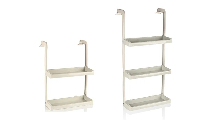 Modern Plastic Movable Door Cabinet Refrigerator Side Walls Suction Modern Plastic Movable Door Cabinet Refrigerator Side Walls Suction Hanging Unilateral 3 Layers Storage Rack White 1 Piece In Holders Racks From