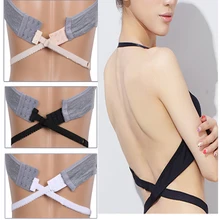 Женская мода Низкая спина без спинки бюстгальтер ремень адаптер конвертер Полностью регулируемый Удлинительный крюк модный бюстгальтер ремень 3 цвета