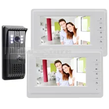 DIYSECUR Aluminum Alloy CCD Camera 7 inch Video Door Phone Intercom Doorbell 1 Outdoor Camera 2 Indoor Monitor