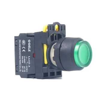 

5 PCS Push button switch Extended button LED Latching IP40 1NO 1NC 1N0+1NC 2NO 2NC LA115-A1-11HD-G31