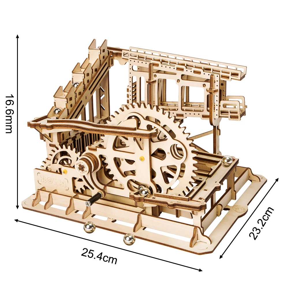 Quebra-cabeça de Madeira Cartão de Madeira Gear Drive Mecânica Modelo Kits Montagem Blocos Crianças Inteligência Desenvolvimento Brinquedos Presente Diy 10 Blocos de madeira