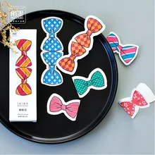 30 шт./упак. Kawaii дизайн банта цветные сложенные закладки Марка страницы Декоративные Канцелярские принадлежности пленка школьные офисные поставки