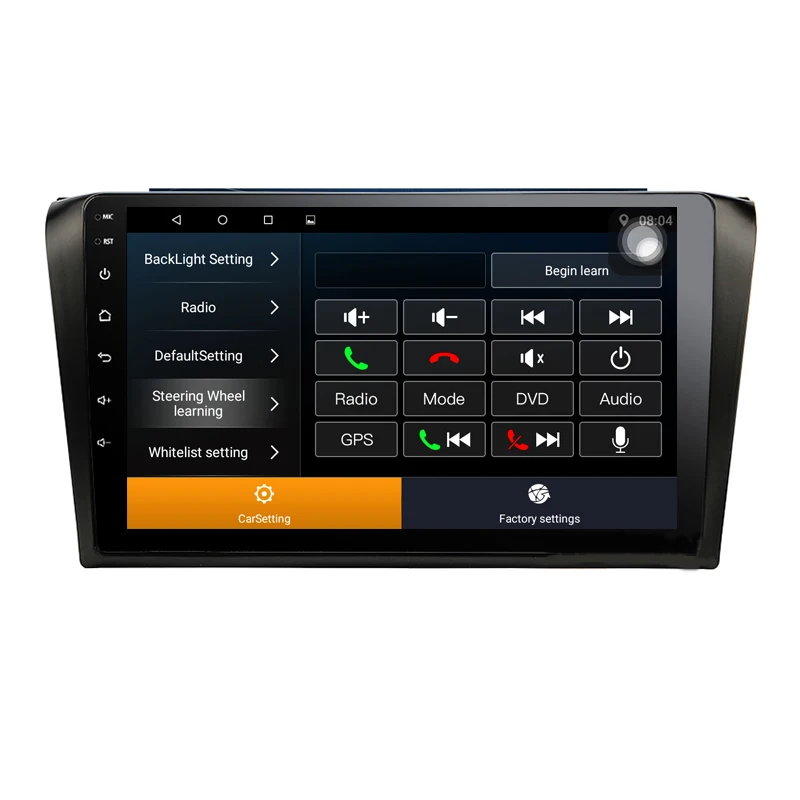 Perfect Quad Core Android 9.1 1G RAM Car Radio for Old Mazda 3 Mazda3 2006 2007 2008 2009 with GPS Navigation steering wheel Free map 4