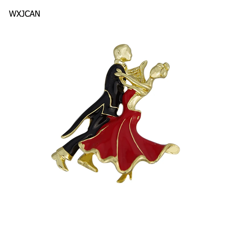 

WXJCAN Couple ballet dancer ballerinas brooches Cachecol hijab pin up clips scarf hats shoulder corsages bouquet B5035