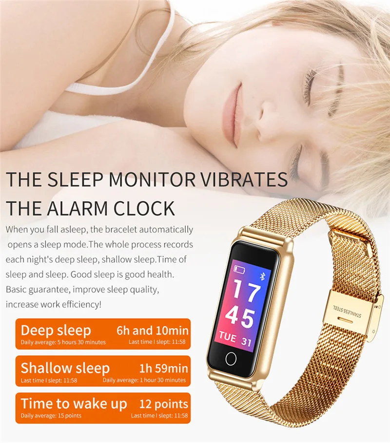 Y8 фитнес умный браслет для мужчин и женщин стальной браслет часы спортивный браслет IP67 Водонепроницаемый сердечный ритм кровяное давление для Android iOS