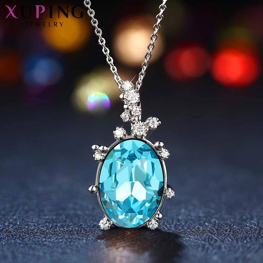 Xuping Pendantl ожерелье с кристаллами от Swarovski элегантные ювелирные изделия специальное Рождество День рождения изысканный подарок для дам S152-40246