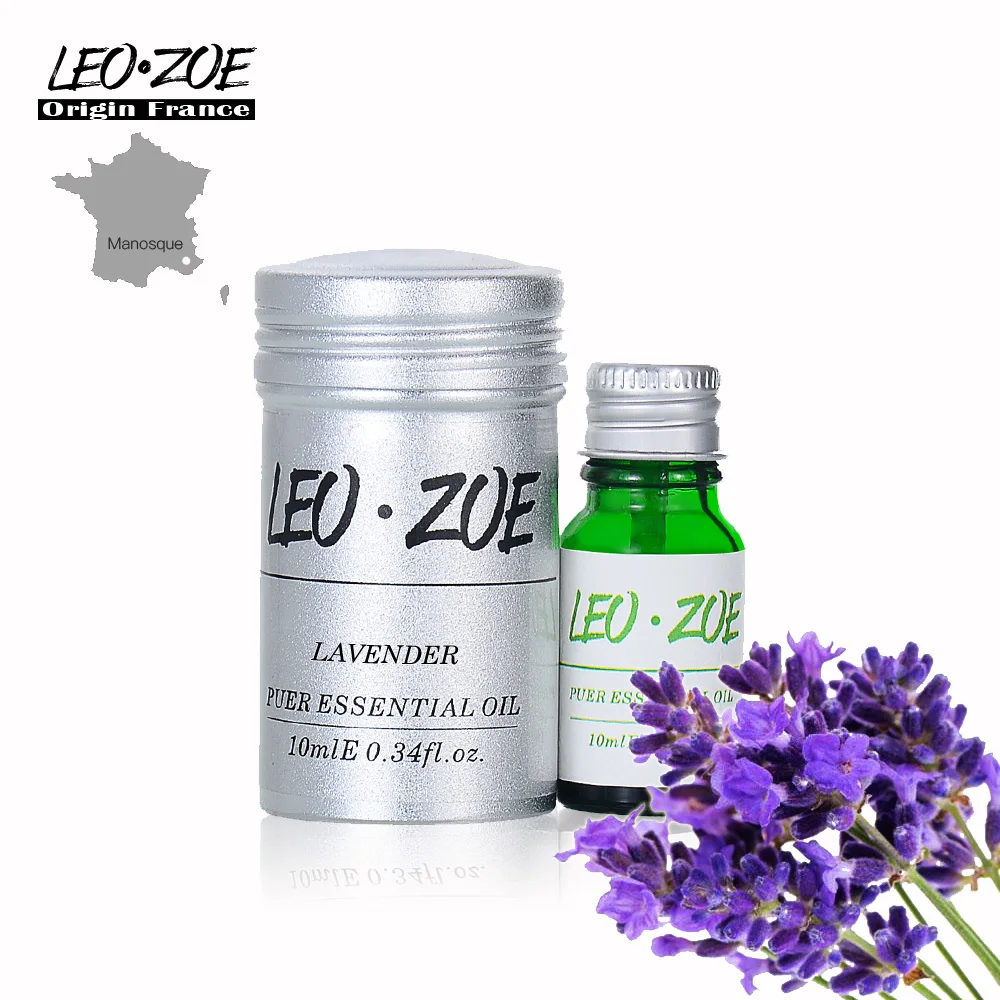 

Lavender essential oil Famous Brand LEOZOE Certificate origin France Authentication Aromatherapy lavender oil 10ML