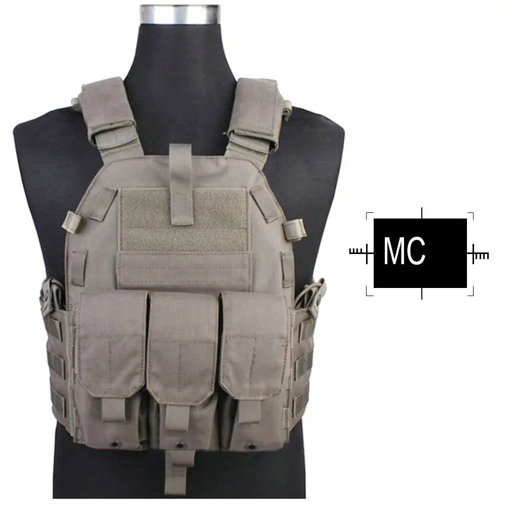 EMERSONGEAR Тактический модульный жилет с Airsoft 094K M4 Mag мешочек боевой CS тактический Molle пластина Перевозчик жилет EM7356 - Цвет: FG