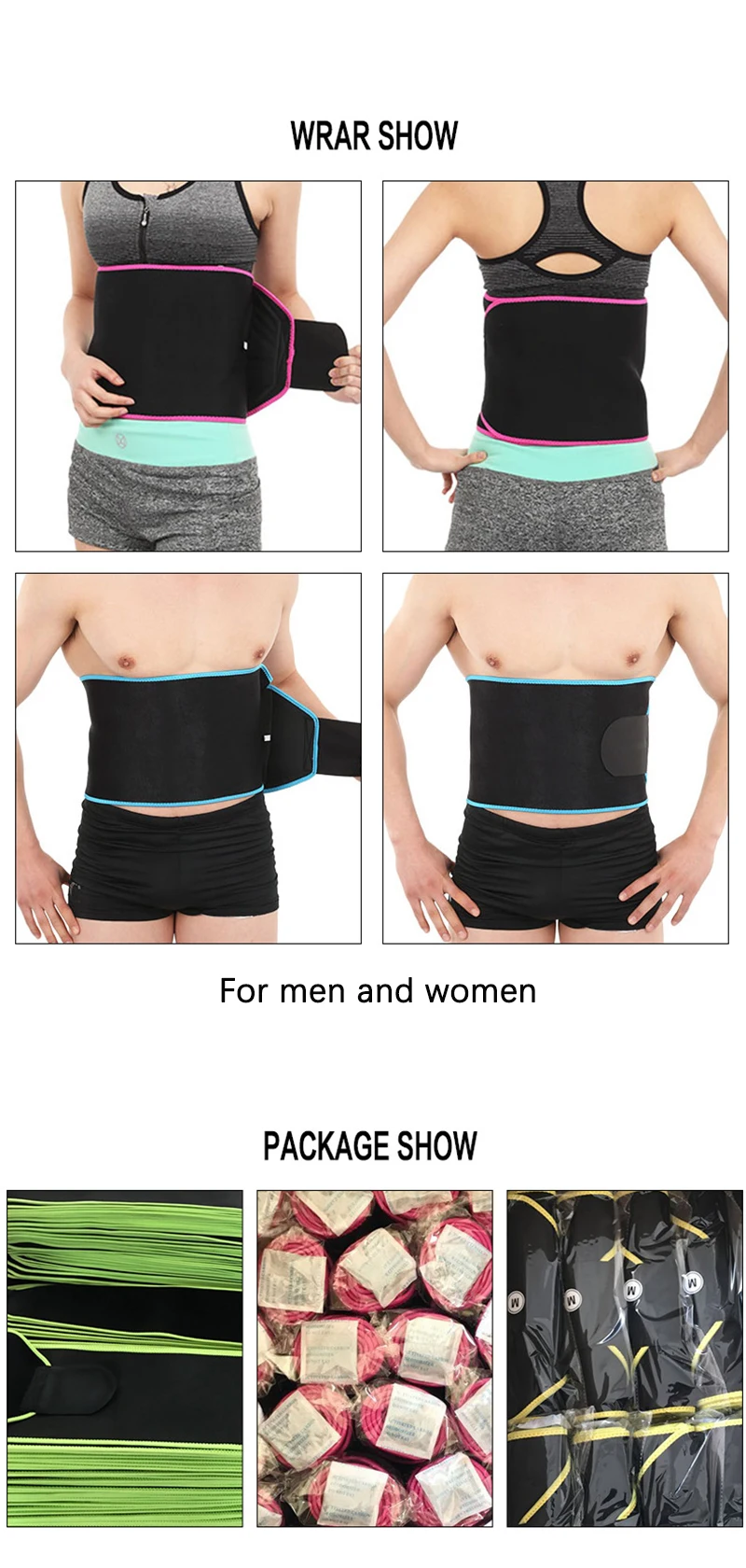 Fitness Waist Belt Unisex Exercise Sport Neoprene Waistband Body Building Slim Belts For Women Men Gym Training Equipment (10)