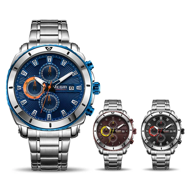 Mens Chronograph Quartz Luxury Watch