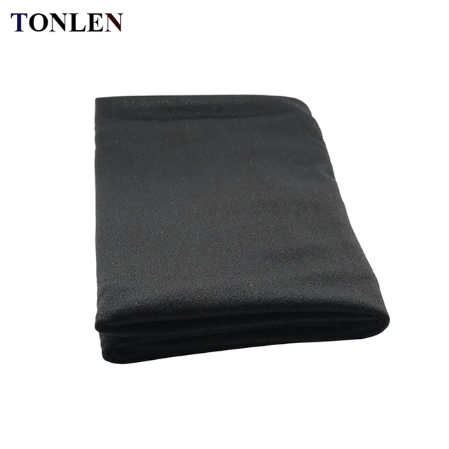 TONLEN 1.7*0.5m Audio Speakers Sound Net Cloth Mask High Dense Thick Cloth Broadcasting Baffle Cloth Type Black Speakers