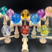 70 шт., Новое поступление,, прозрачный шар kendama игра, детская игрушка, ручка из бука