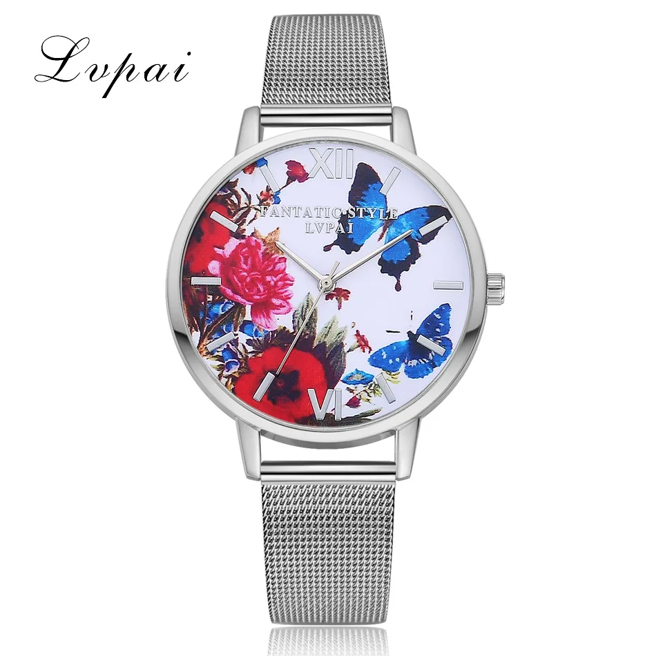 

Luxury Women Bracelet Watch Fashion Ladies Flower Dial Wrist Watches Metal Silver Mesh Quartz Clock Female Relogio Feminino 2019