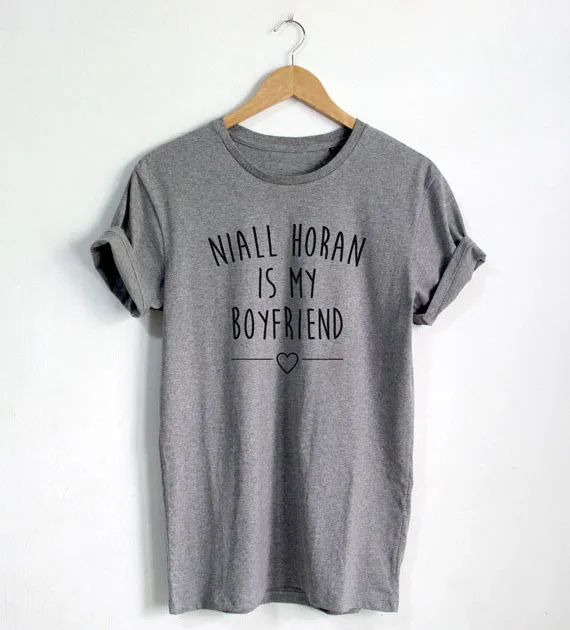 Niall Horan это мой парень футболка с цитатами модная хипстерская в стиле блогера