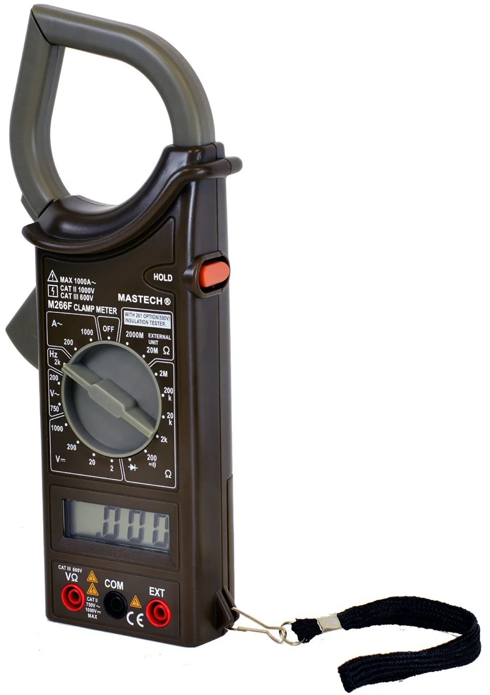 MASTECH M266F Digital AC клещи переменного тока сопротивление тестер детектор с диодной
