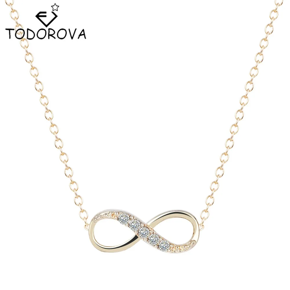 

Todorova Crystal Infinity Necklace