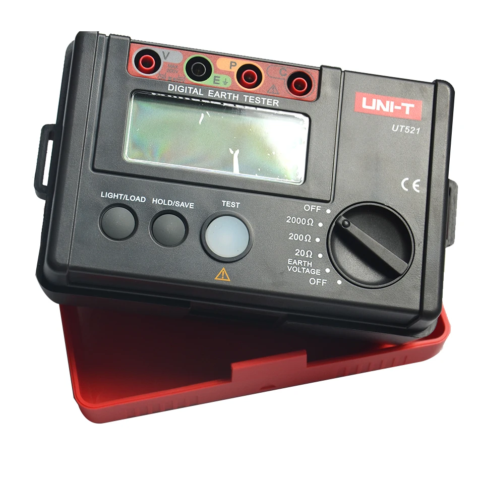 UNI-T UT521 ЖК-цифровой измеритель сопротивления заземления, измеритель напряжения 0-200 в 0-2000 Ом