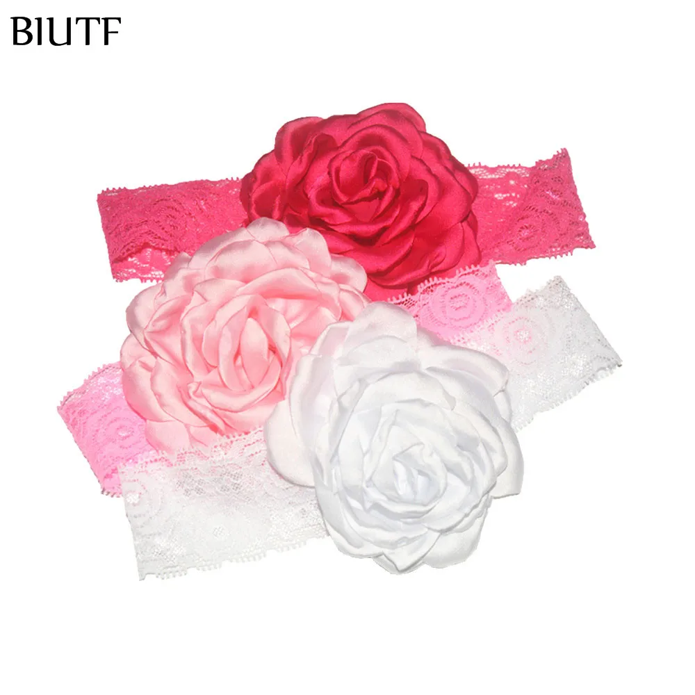 Повязка на голову Женская атласная с цветами пиона 17 шт./лот|lace headband|girls headwearprincess