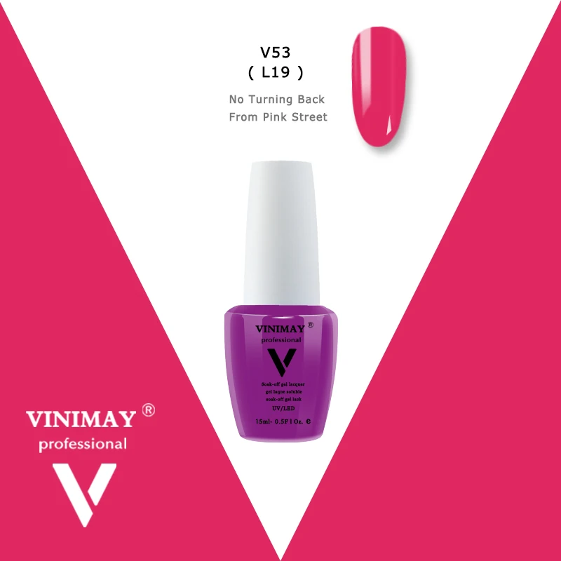 VINIMAY, Новое поступление, гель лак, УФ-гель для ногтей, Гель-лак Vernis, гель Nagellak, Гель-лак для замачивания, Гель-лак, праймер для ногтей, 15 мл - Цвет: V53