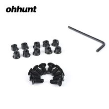 Ohhunt Тактический стальной KeyMod 10 винтов и 10 гаек Замена Аллен гаечный ключ подходит для стандартных Keymod рельсов