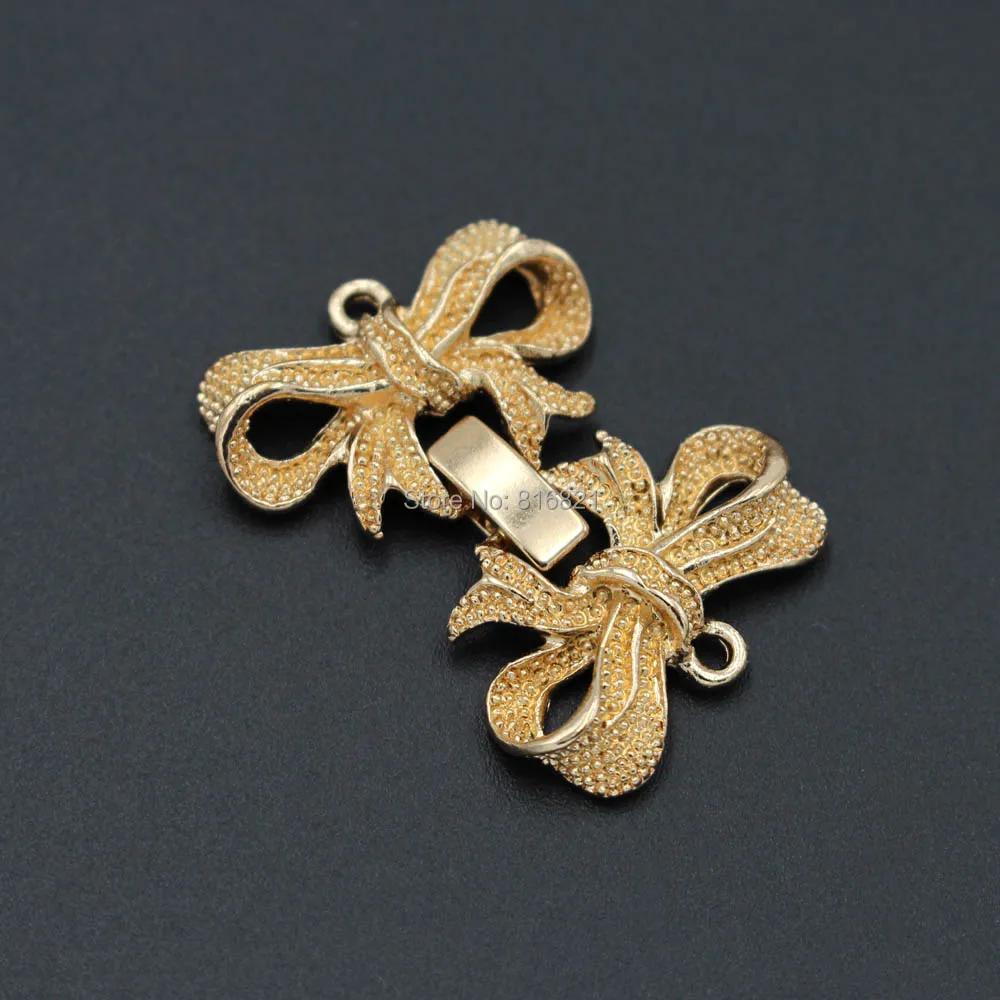 African Jewelry Findings Filigree Bowknot Strings Bracelet Connector