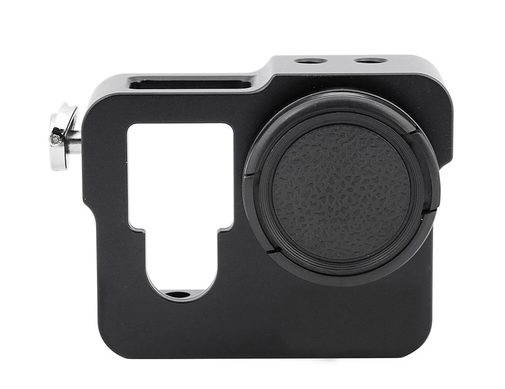 Multifunctional Aluminum Protective Frame Case for GoPro Hero 4 Black Camera With Go Pro UV Filter Lens Cap Housing Accessory (1)