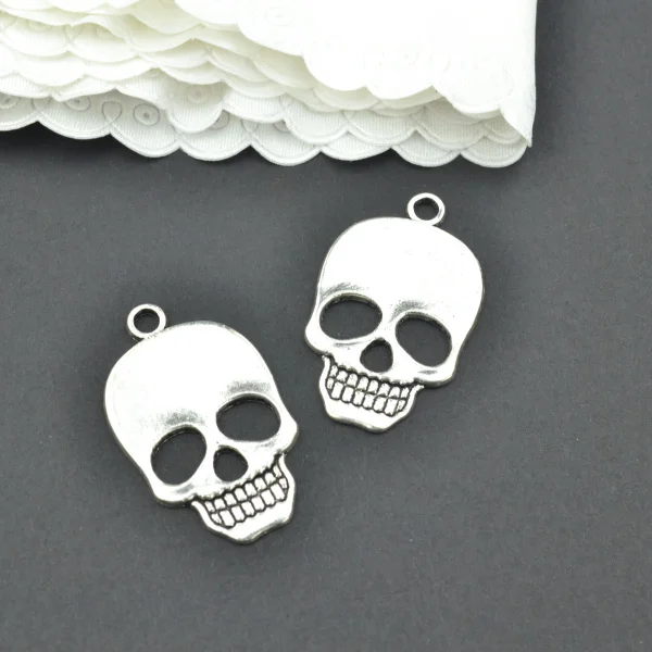

8Pcs Antique Silver Zinc Alloy Skeleton Charms Pendants Diy Jewelry Findings Accessories Wholesale 35*22mm 2294