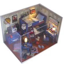 Милые семьи дом ремесла для детей DIY кукольный домик Миниатюрный 3D пазл для ремонта мебели Игрушки для мальчиков Juguetes Brinquedos