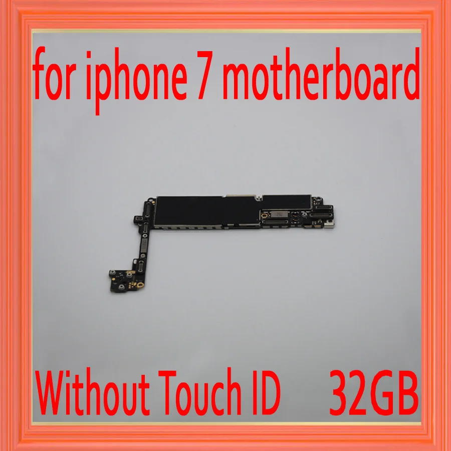 

IOS System for iphone 7 Motherboard without Touch ID,32gb Original unlocked for iphone 7 Mainboard with Full Chips,No iCloud