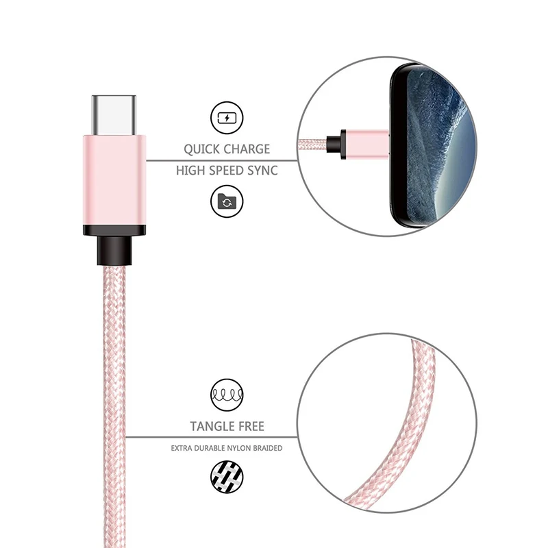 USB Type C зарядный кабель для Samsung Galaxy S10 + S9 S8 Plus A9 Star A7 A5 A3 2017 2018 3 м 2 1 20 см короткий