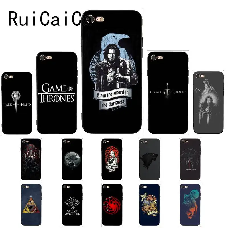 Ruicaica Игра престолов Daenerys Dragon Jon Snow tyrion lannister чехол для телефона iPhone 8 7 6 S Plus X XS MAX 5 5S
