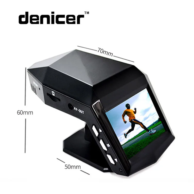 Denicer Автомобильный видеорегистратор Камера ручная Full HD 1080P 30fps Dash камера 170 градусов широкоугольный видеорегистратор 2,0 дюймов экран с g-сенсором Dash Cam
