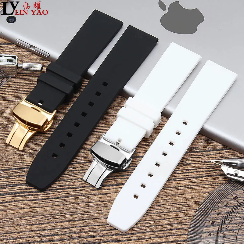 

Silicone Rubber 16,18, 20, 22 mm Watch band with Stainless Steel Buckle. Applies to Swatch,mido Watch watch strap.