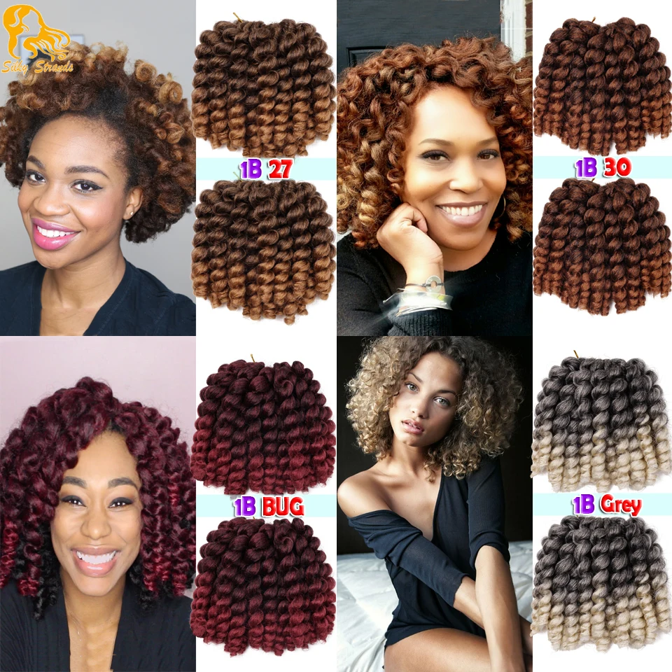 Bounce Jamaican Twist Crochet Braids Hair Jumpy Wand Curl Twist