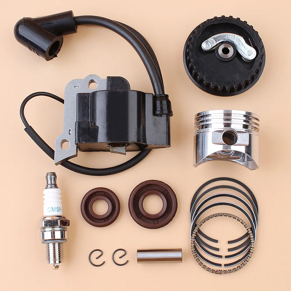 35mm Piston Rings Ignition Coil Camshaft Pulley Oil Seal Kit Fit Honda