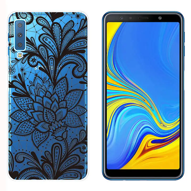 Arvin Silicone Fundas for Samsung Galaxy A7 2018 A5 A8 Plus 2018 Soft TPU Phone Cases FOR Samsung A750F Painted Case for A320 (4)