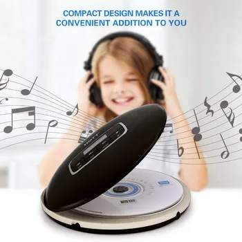 

Portable CD Player HOTT Personal Compact Disc Player with Headphones and Power Adapter Walkman with Skip Protection Anti-Shock