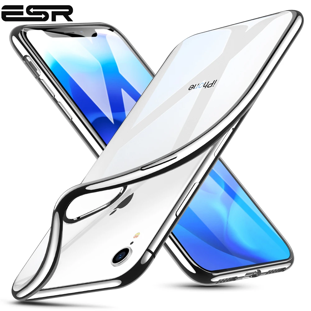 ESR 1mm Ultra Thin Soft TPU Plating Frame Phone Cover For