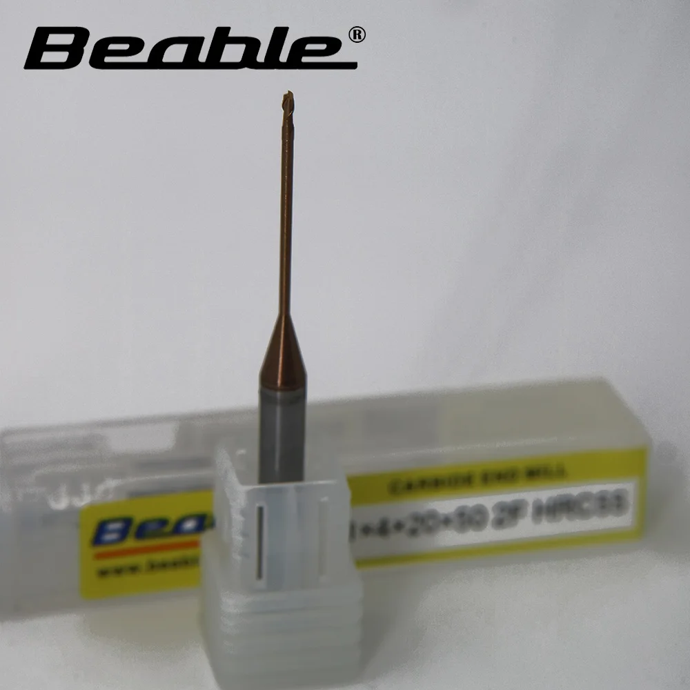 

Beable tools 1*4*20*50 2Flute HRC55 Long neck deep groove cutter end mills Metal milling cutter mini cutter cnc machine tools