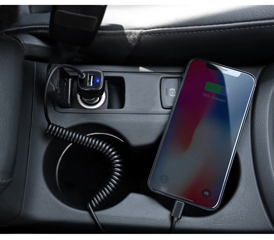 Автомобильное зарядное устройство usb raxfly с кабелем Micro USB type C для быстрой зарядки в автомобиле для iPhone 11 Pro MAX 7 X usb адаптер для samsung S10 S8 S9