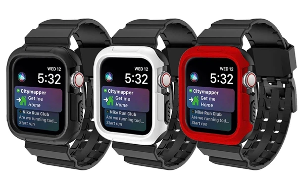 

Comfortable Protective cover Case for Apple Watch series 4 Strap 44mm 40mm Band