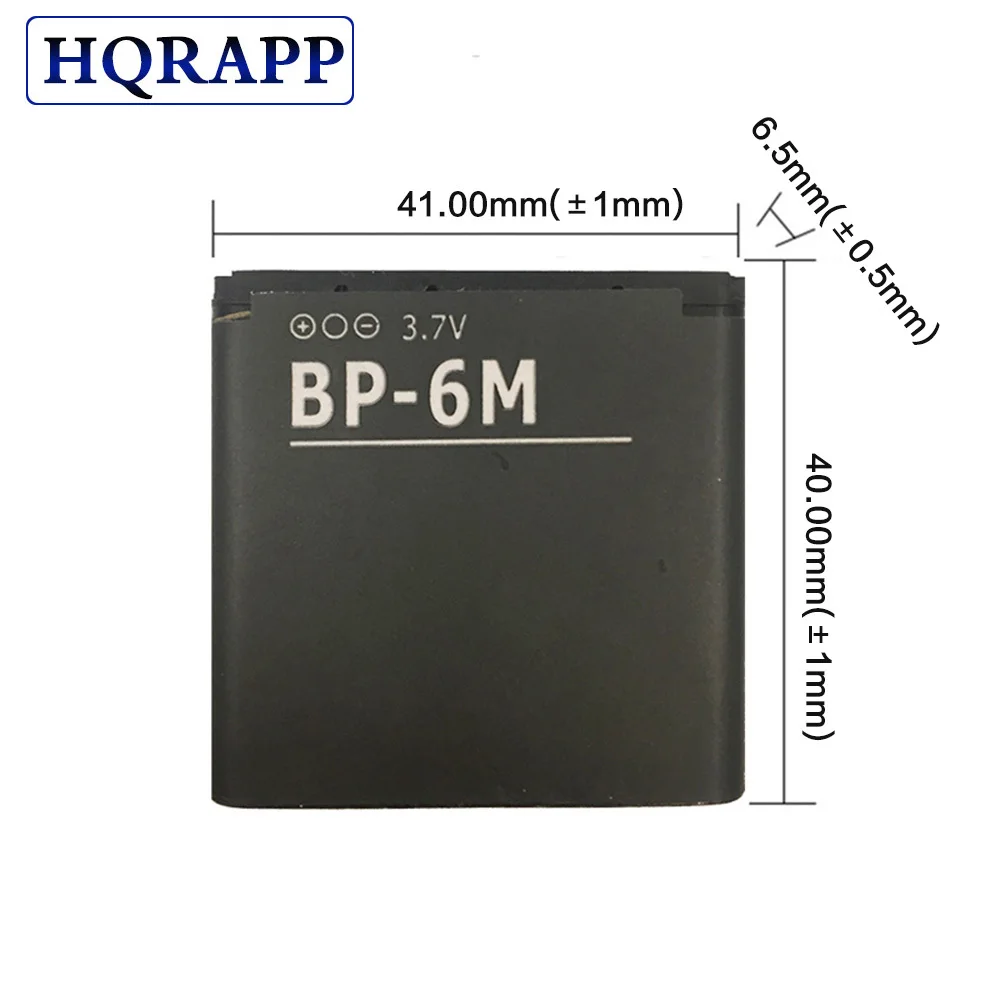 BP-6M BP 6M телефон Батарея для NOKIA 6233 6280 6288 9300 N73 N93 3250 9300i