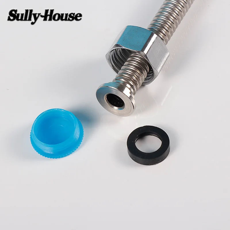 سولي البيت stainlesssteel خيوطها المموج السباكة خرطوم صنبور المياه ، سخان أنابيب اتصال مرنة 1/2 واجهة ''standard